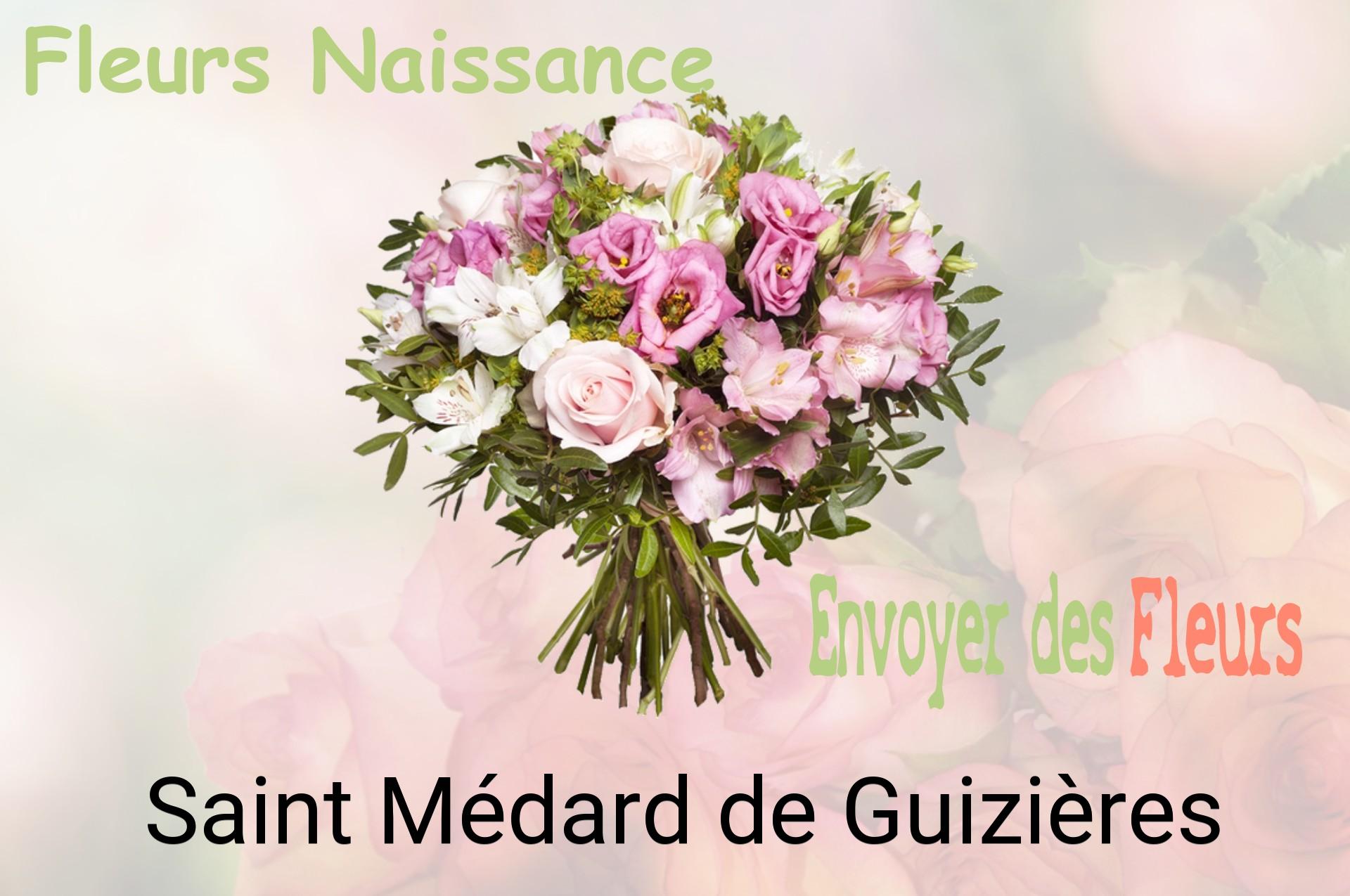 Bouquet de fleurs de naissance livré à Saint-Médard-de-Guizières